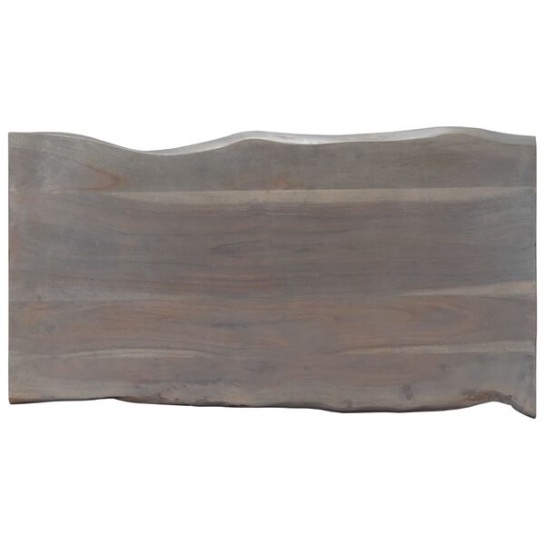 vidaXL Τραπεζάκι Σαλονιού Live Edge Γκρι 115x60x40 εκ. Ξύλο Ακακίας