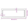 vidaXL Ράφι Τοίχου Ανοιχτό Καφέ 80x30x(2-6)εκ. Επεξ. Μασίφ Ξύλο Δρυός