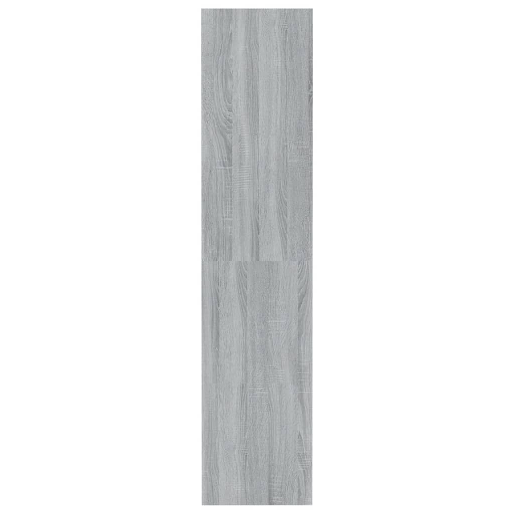 vidaXL Βιβλιοθήκη/Διαχωρ. Χώρου Γκρι Sonoma 80x30x135 εκ Επεξεργ. Ξύλο