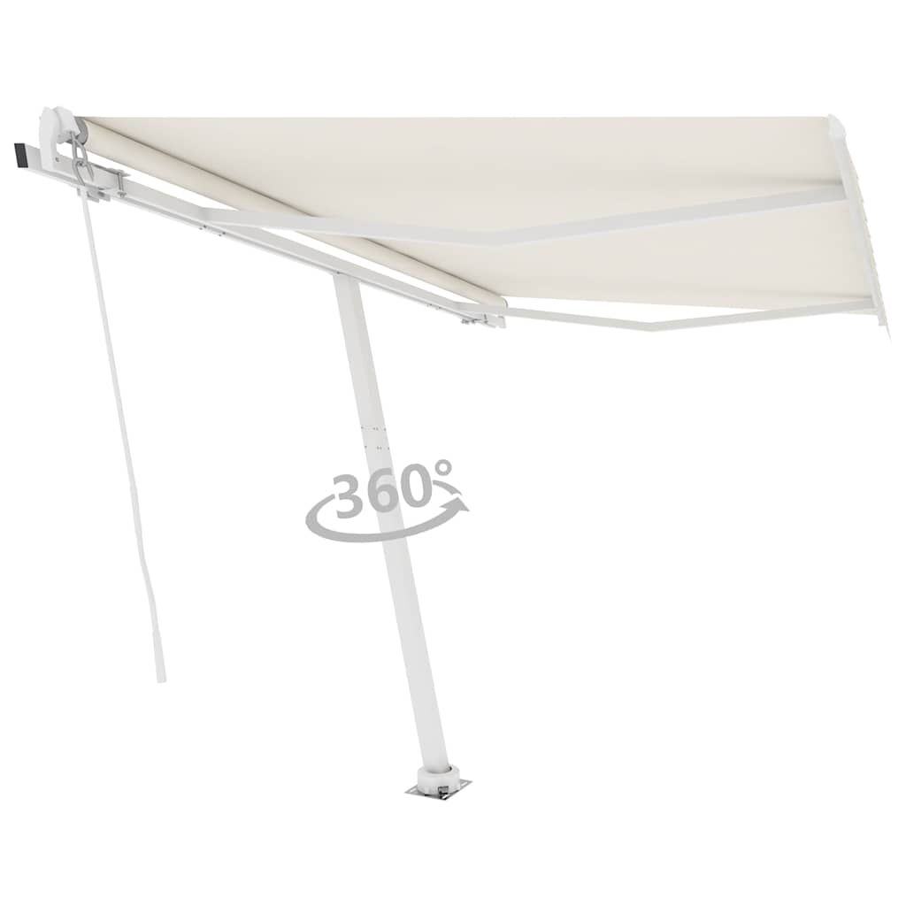 vidaXL Τέντα Αυτόματη Ανεξάρτητη Κρεμ 300 x 250 εκ.