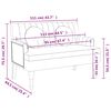 vidaXL Παγκάκι Σκούρο Πράσινο 113x64,5x75,5 εκ. με Μαξιλάρια
