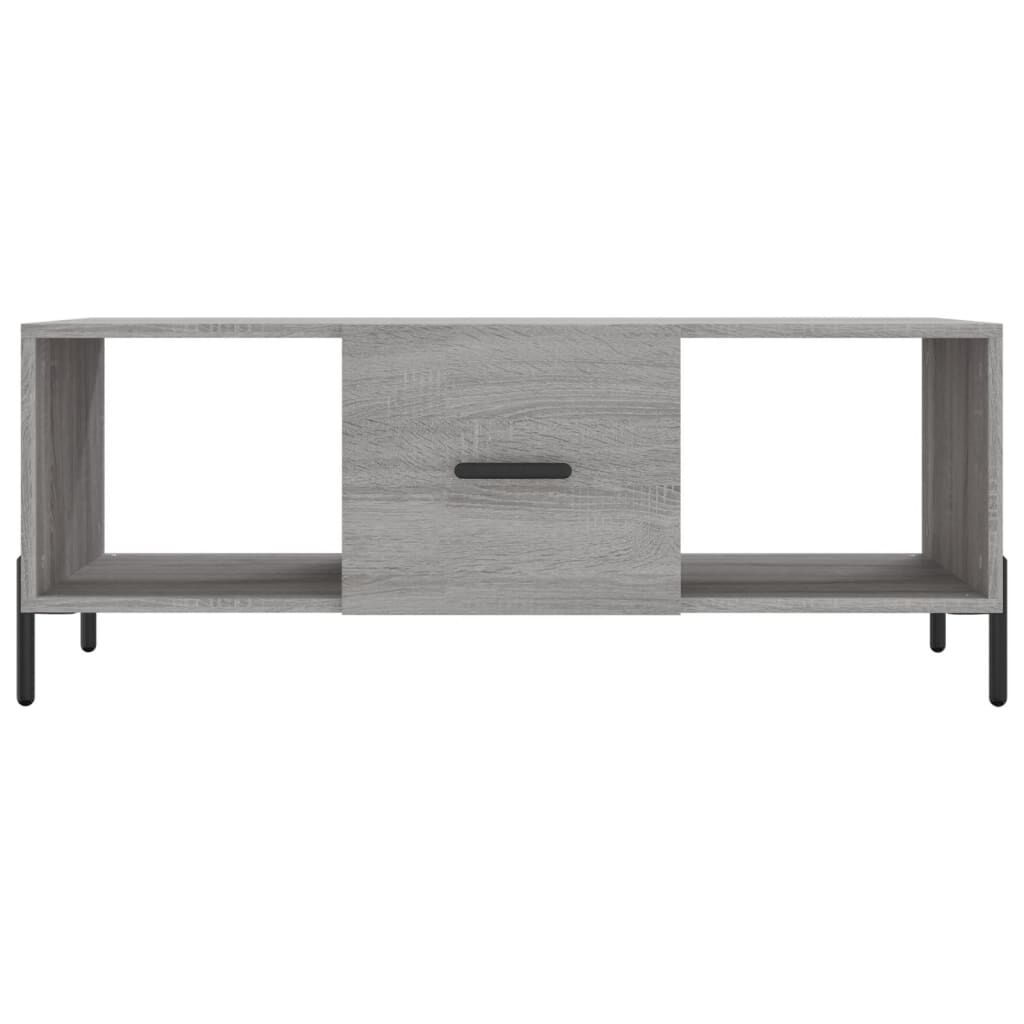 vidaXL Τραπεζάκι Σαλονιού Γκρι Sonoma 102x50x40 εκ. Επεξεργασμένο Ξύλο