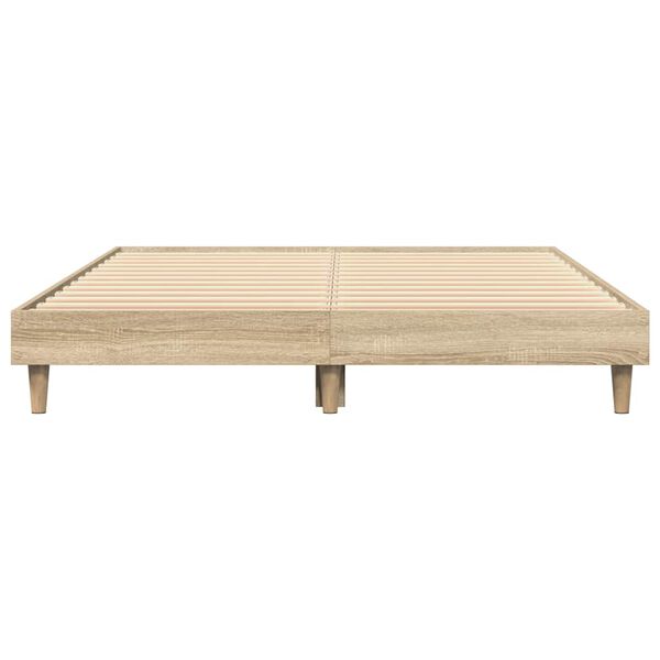 vidaXL Πλαίσιο Κρεβατιού Χωρ. Στρώμα Sonoma Δρυς 120x200εκ. Επ. Ξύλο
