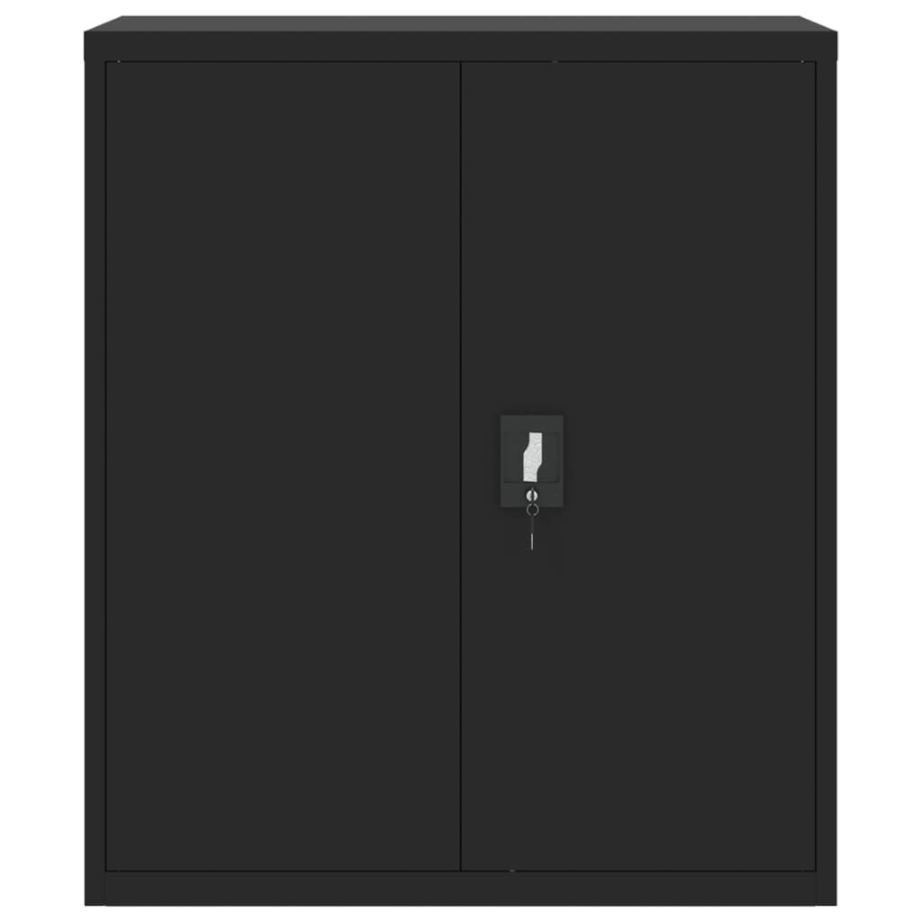 vidaXL Αρχειοθήκη Μαύρη 90 x 40 x 105 εκ. από Ατσάλι