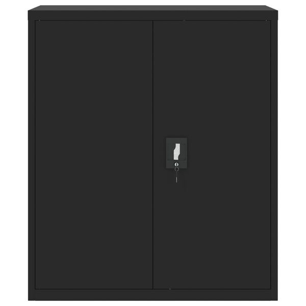 vidaXL Αρχειοθήκη Μαύρη 90 x 40 x 105 εκ. από Ατσάλι