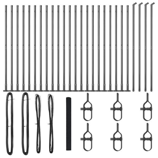 vidaXL &Sigma;&tau;ύ&lambda;&omicron;&sigmaf; &Pi;&epsilon;&rho;&iota;&phi;&rho;ά&xi;&epsilon;&omega;&nu; &Gamma;&kappa;&rho;&iota; 50 x 1,4 &mu; (12 x 12 mm &pi;&lambda;έ&gamma;&mu;&alpha;)