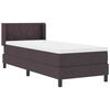 vidaXL Κρεβάτι box spring με στρώμα με στρώμα Σκούρο Καφέ 80 x 200 cm