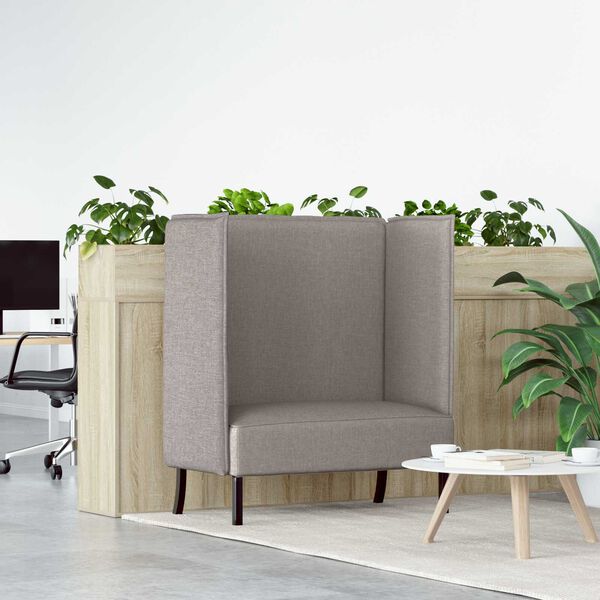 vidaXL Καναπές Υψηλής Πλάτης Ταμπά 109x56x121 εκ. Υφάσματος