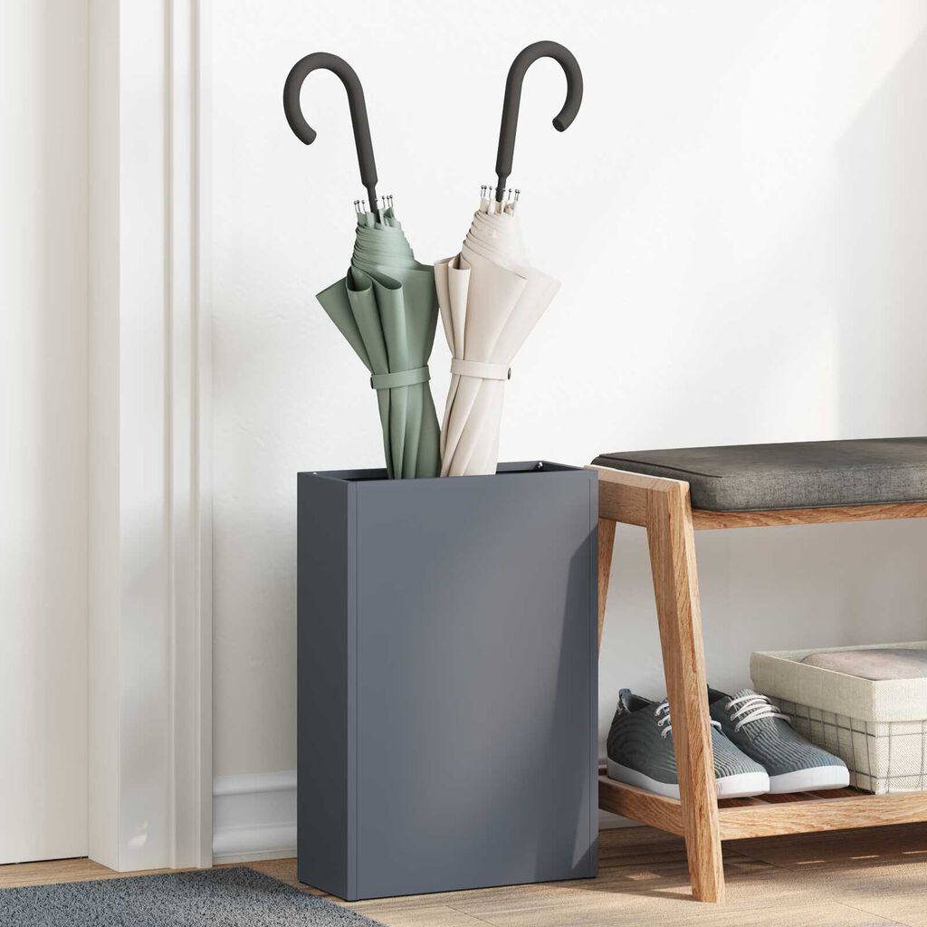 vidaXL Στήριξη Ομπρέλας - Ανθρακί, 28x12x41 εκ., Χάλυβας