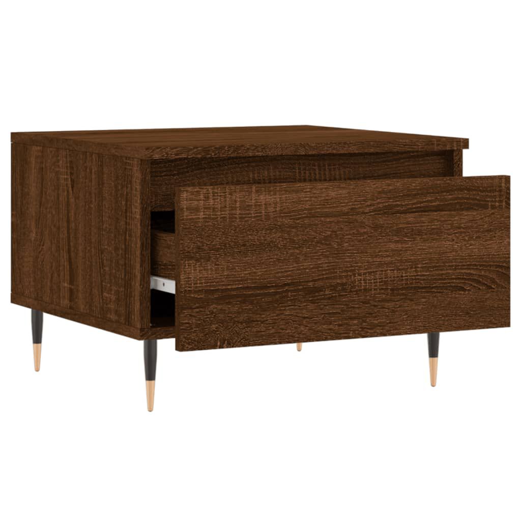 vidaXL Τραπεζάκια Σαλονιού 2 τεμ. Καφέ Δρυς 50x46x35 εκ. Επεξ. Ξύλο