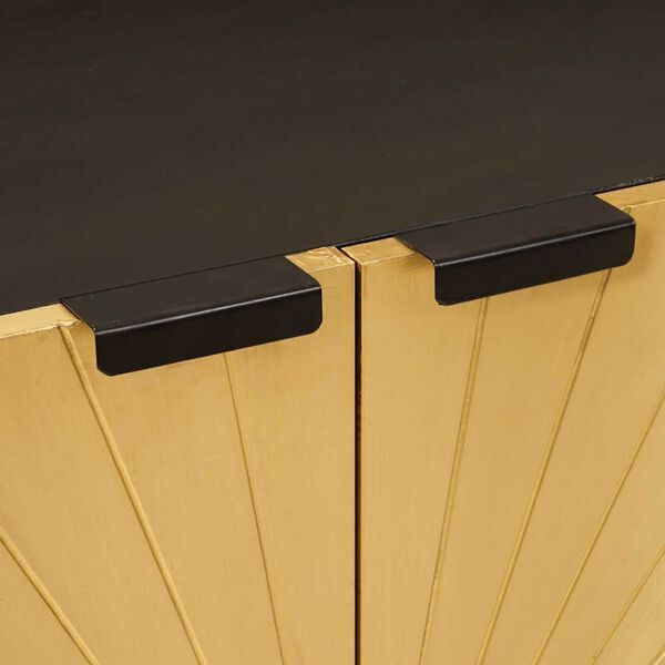 vidaXL Πλαϊνό γραφείο 3 pcs Μαύρο και Χρυσό 60 x 33 x 75 cm