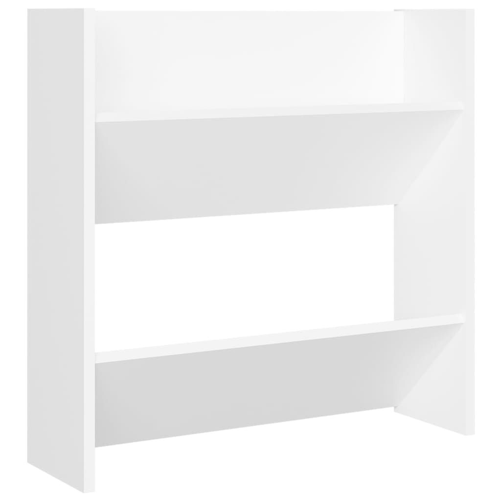 vidaXL Παπουτσοθήκες Τοίχου 2 τεμ. Λευκές 60x18x60 εκ. από Μοριοσανίδα