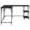 vidaXL Γραφείο Μαύρο 139 x 139 x 75 εκ. από Επεξεργασμένο Ξύλο