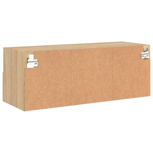 vidaXL Έπιπλο Τοίχου Τηλεόρασης Sonoma Δρυς 80x30x30εκ. από Επεξ. Ξύλο
