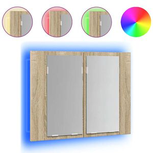 vidaXL &Nu;&tau;&omicron;&upsilon;&lambda;ά&pi;&iota; &Mu;&pi;ά&nu;&iota;&omicron;&upsilon; &mu;&epsilon; &Kappa;&alpha;&theta;&rho;έ&phi;&tau;&eta; & LED Sonoma &Delta;&rho;&upsilon;&sigmaf; &Alpha;&kappa;&rho;&upsilon;&lambda;&iota;&kappa;ό&sigmaf;