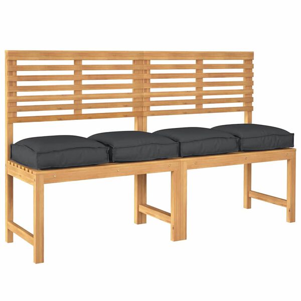 vidaXL Μαξιλάρι παλέτας για κάθισμα 4 pcs Μαύρο 40 x 40 x 8 εκ.