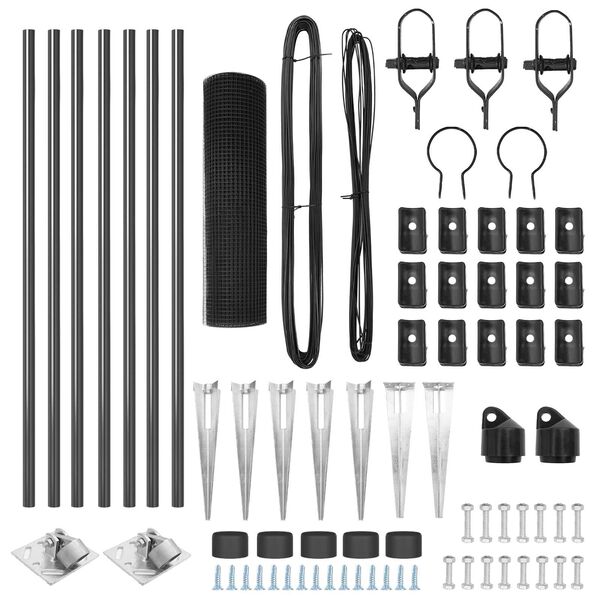 vidaXL &Sigma;&tau;ύ&lambda;&omicron;&sigmaf; &Pi;&epsilon;&rho;&iota;&phi;&rho;ά&xi;&epsilon;&omega;&nu; &Gamma;&kappa;&rho;&iota; 10 x 0,5 m (25 x 25 mm &pi;&lambda;έ&gamma;&mu;&alpha;) &Alpha;&tau;&sigma;ά&lambda;&iota;