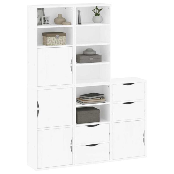 vidaXL Πλαϊνά ντουλάπια 5 τεμ. ODDA 40x24x79 εκ. από Μασίφ Ξύλο Πεύκου