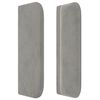 vidaXL Κρεβάτι Boxspring με Στρώμα Ανοιχτό Γκρι 80x200 εκ. Βελούδινο