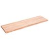 vidaXL Επιφ Τραπεζιού Αν Καφέ 140x40x(2-4)εκ. Επεξ. Μασίφ Ξύλο Δρυός