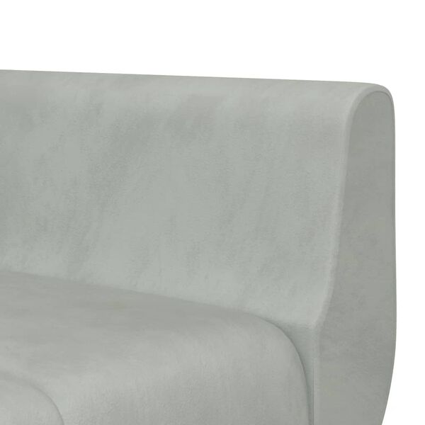 vidaXL Καναπές Κρεβάτι Γωνιακός Αν. Γκρι 275 x 140 x 70 εκ. Βελούδινος