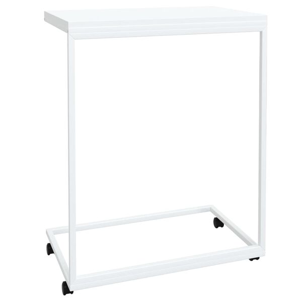 vidaXL Βοηθητικό Τραπέζι με Ρόδες Λευκό 55 x 35 x 70 εκ. Επεξ. Ξύλο