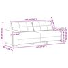 vidaXL Σετ Καναπέ με μαξιλάρι 2 pcs Γκρι 221 x 78 x 80 εκ Ύφασμα