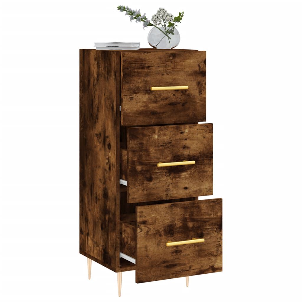 vidaXL Ντουλάπι Καπνιστή Δρυς 34,5 x 34 x 90 εκ. Επεξεργασμένο Ξύλο