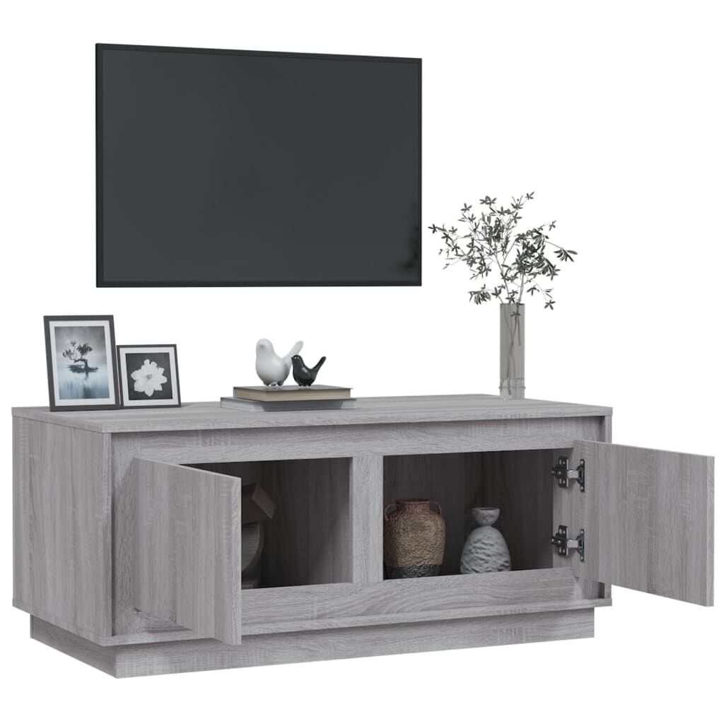 vidaXL Τραπεζάκι Σαλονιού Γκρι Sonoma 102x50x44 εκ. Επεξεργασμένο Ξύλο