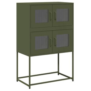 vidaXL Highboard &Epsilon;&lambda;&alpha;&iota;&omicron;&pi;&rho;ά&sigma;&iota;&nu;&omicron; 68x39x107 cm &Alpha;&tau;&sigma;ά&lambda;&iota;