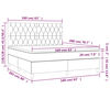 vidaXL &Kappa;&rho;&epsilon;&beta;ά&tau;&iota; Boxspring &mu;&epsilon; &Sigma;&tau;&rho;ώ&mu;&alpha; & LED &Sigma;&kappa;.&Kappa;&alpha;&phi;έ 160x200&epsilon;&kappa;. &Upsilon;&phi;&alpha;&sigma;&mu;ά&tau;&iota;&nu;&omicron;