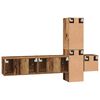 vidaXL Σετ επίπλου τηλεόρασης 5 pcs Παλαιό ξύλο 181 x 30 x 120 εκ