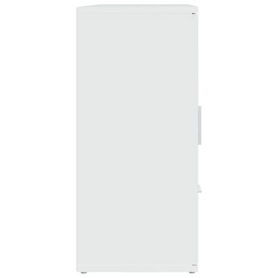 vidaXL Ντουλάπι Λευκό 91 x 29,5 x 65 εκ. από Επεξεργασμένο Ξύλο