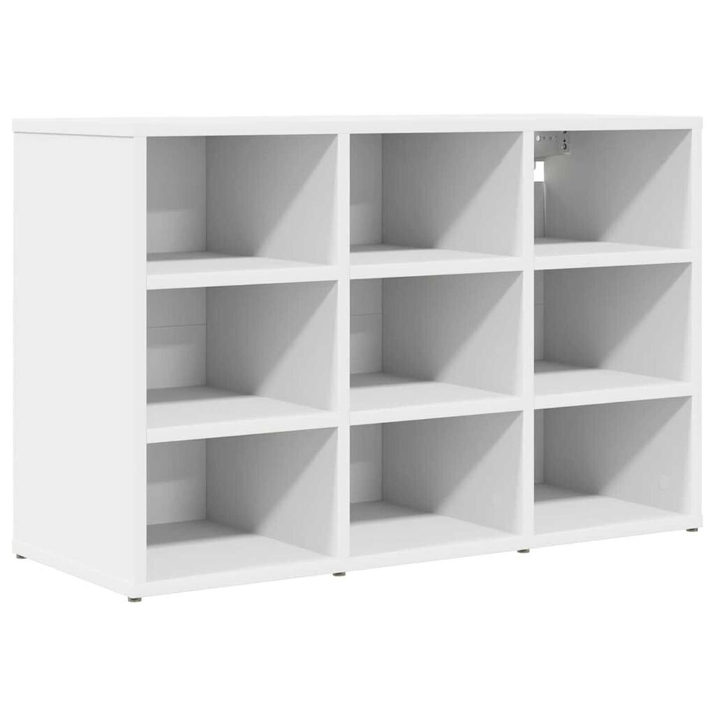 vidaXL Ντουλάπα Παπουτσιών Λευκό 77.5 x 30 x 51 εκ. Επεξεργασμένο ξύλο