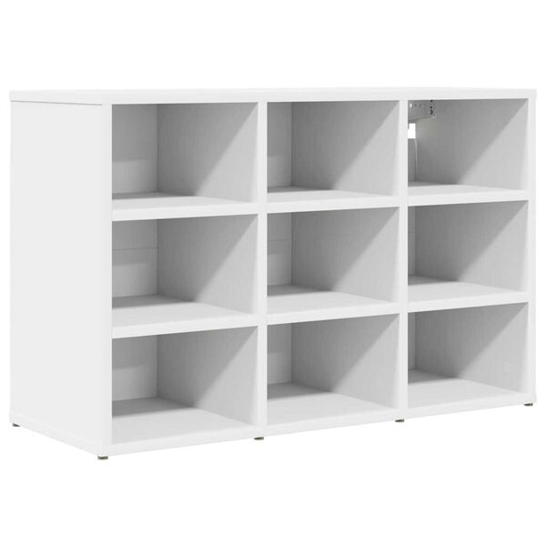 vidaXL Ντουλάπα Παπουτσιών Λευκό 77.5 x 30 x 51 εκ. Επεξεργασμένο ξύλο