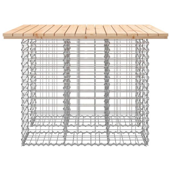 vidaXL Παγκάκι Κήπου Συρματοκιβώτιο 100x102x72 εκ. Μασίφ Ξύλο Πεύκου