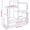 vidaXL Έπιπλο Οργάνωσης Γραφείου Καφέ Δρυς 49x20x52,5 εκ Επεξ. Ξύλο