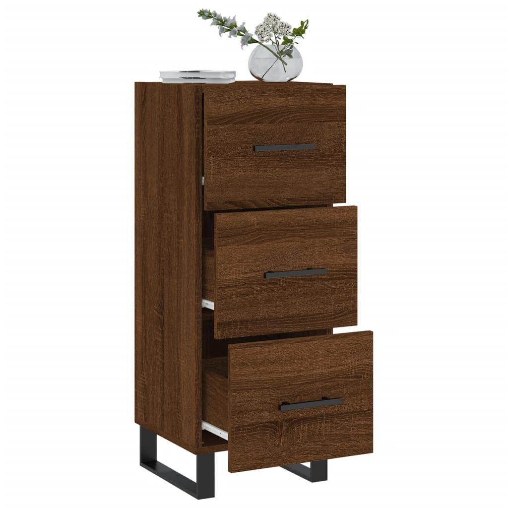 vidaXL Ντουλάπι Καφέ Δρυς 34,5 x 34 x 90 εκ. Επεξεργασμένο Ξύλο