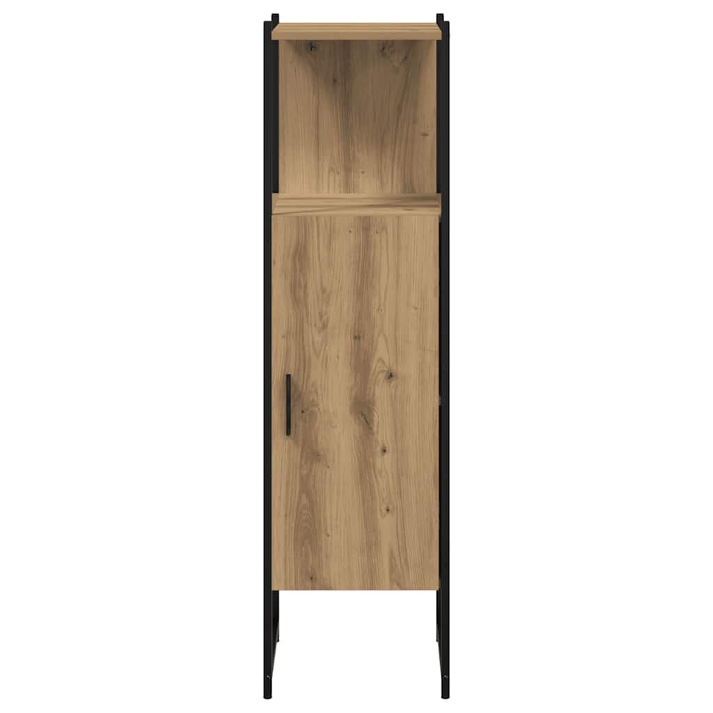 vidaXL Ντουλάπι μπάνιου Δρυς τεχνίτης 33x33x120,5 cm