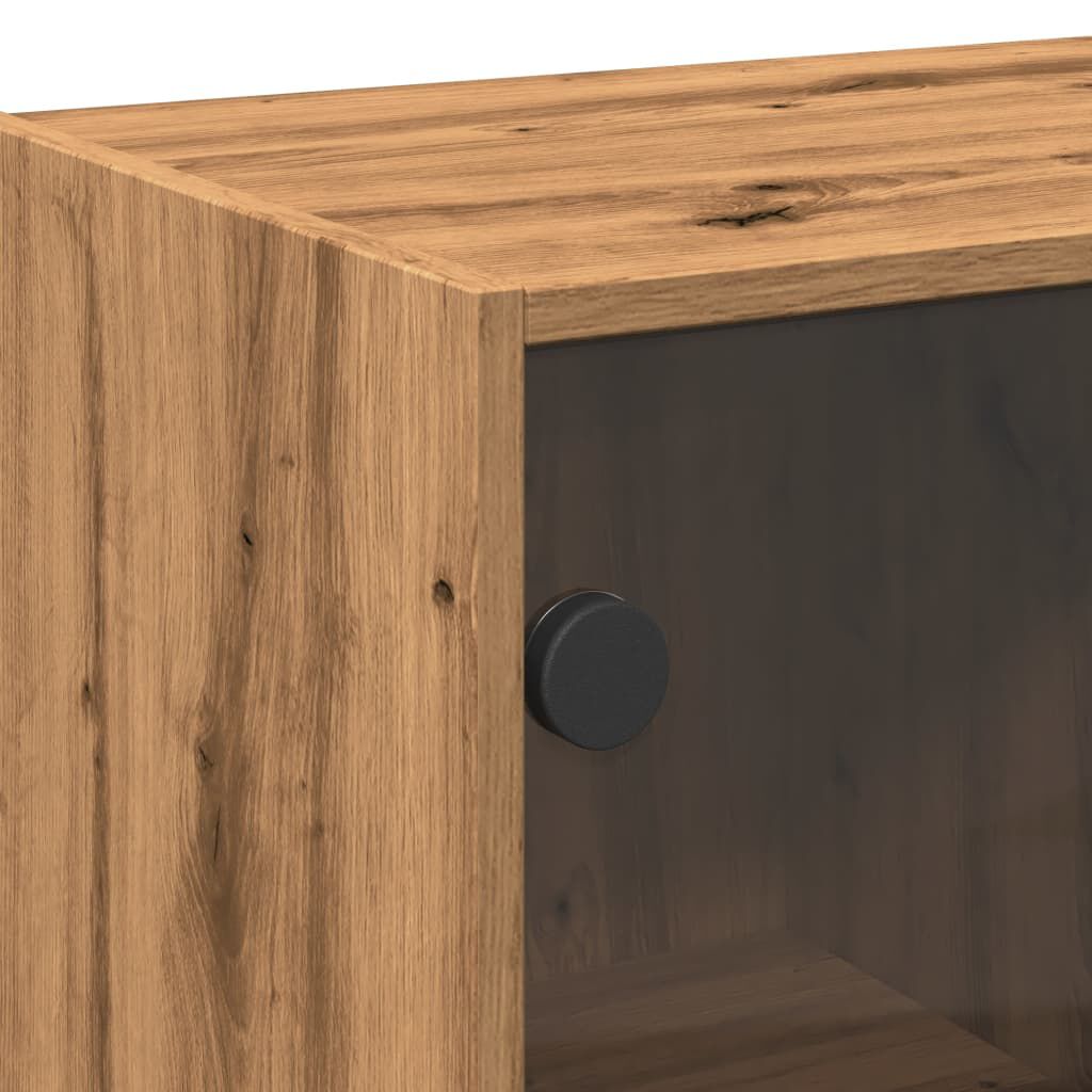 vidaXL Ντουλάπα με Πόρτες Αρτισιανή Δρυς 68x37x142 εκ. Επεξ. Ξύλο