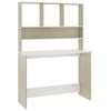 vidaXL &Gamma;&rho;&alpha;&phi;&epsilon;ί&omicron; &mu;&epsilon; &Rho;ά&phi;&iota;&alpha; &Lambda;&epsilon;&upsilon;&kappa;ό/Sonoma &Delta;&rho;&upsilon;&sigmaf; 110x45x157 &epsilon;&kappa;. &Mu;&omicron;&rho;&iota;&omicron;&sigma;&alpha;&nu;ί&delta;&alpha;