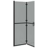 vidaXL Τοίχος ντους Walk-in Μαύρο και σκούρο διαφανές 120 x 190 cm