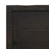 vidaXL Επιφ Τραπεζιού Αν Καφέ 40x40x(2-6)εκ. Ακατέργ. Μασίφ Ξύλο Δρυός