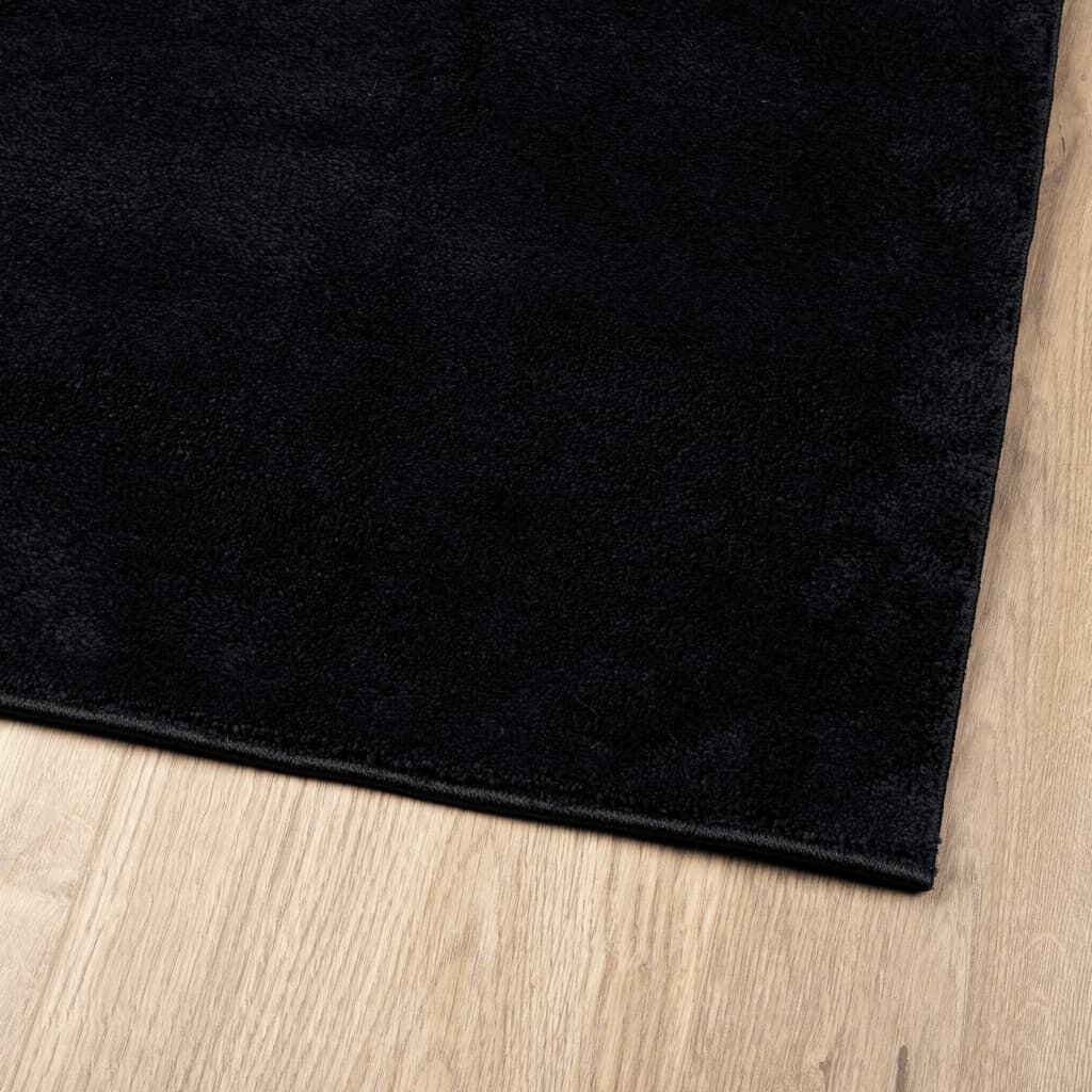 vidaXL Χαλί OVIEDO με Κοντό Πέλος Μαύρο 160 x 230 εκ.