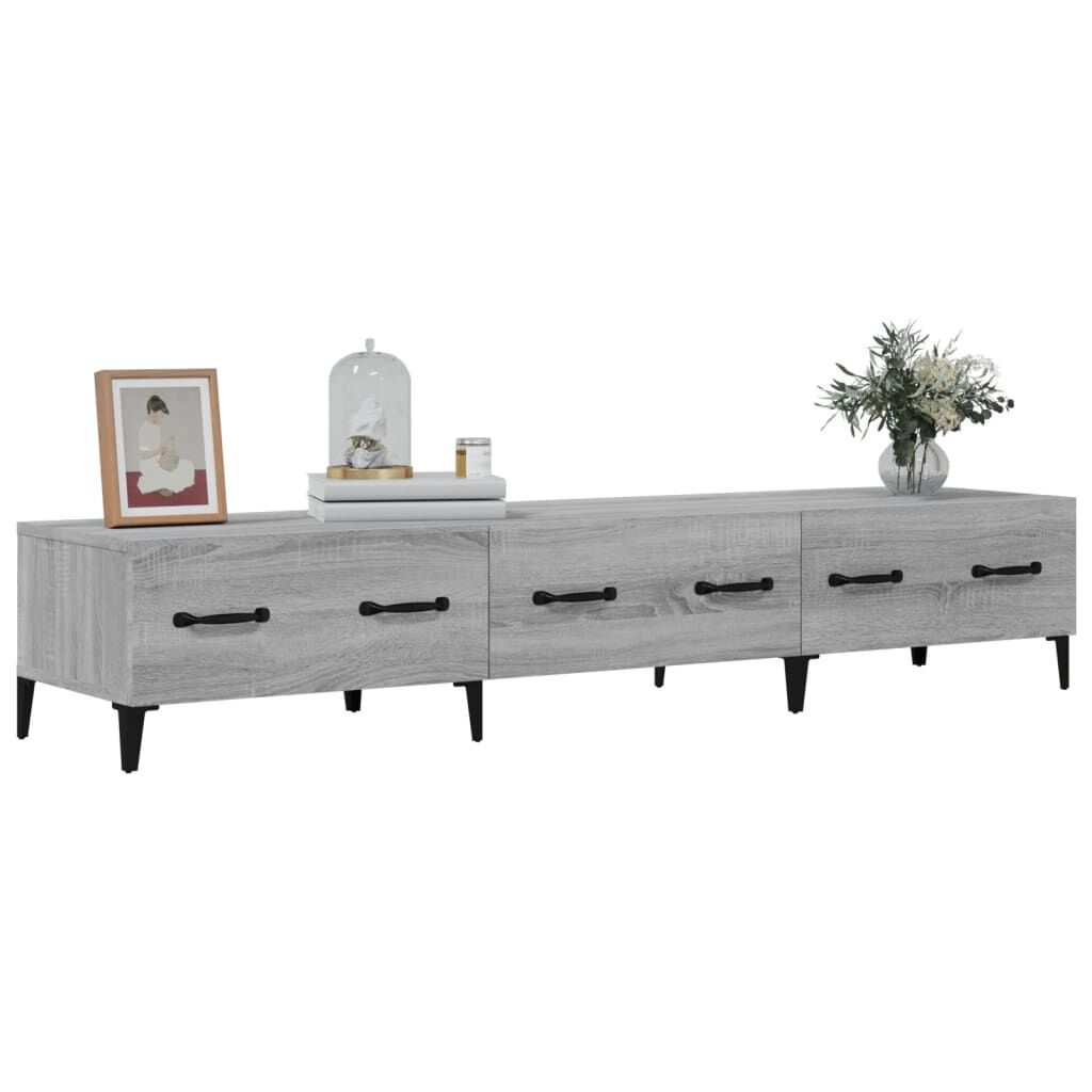 vidaXL Έπιπλο Τηλεόρασης Γκρι Sonoma 150x34,5x30εκ. Επεξεργασμένο Ξύλο