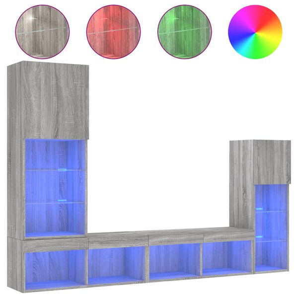 vidaXL Έ&pi;&iota;&pi;&lambda;&alpha; &Tau;&omicron;ί&chi;&omicron;&upsilon; &Tau;&eta;&lambda;&epsilon;ό&rho;&alpha;&sigma;&eta;&sigmaf; 4 &tau;&epsilon;&mu;. LED &Gamma;&kappa;&rho;&iota; Sonoma &alpha;&pi;ό &Epsilon;&pi;&epsilon;&xi;. &Xi;ύ&lambda;&omicron;