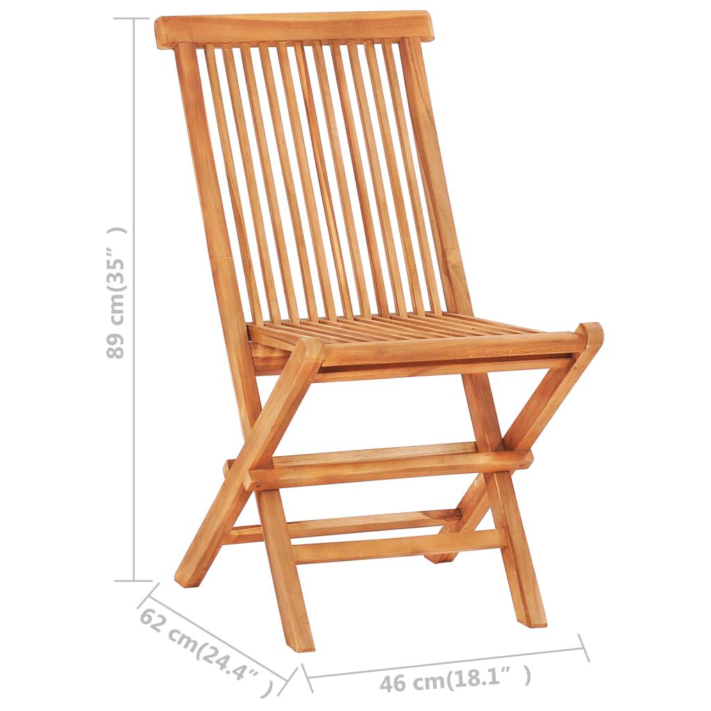 vidaXL Σετ Επίπλων Mπιστρό 3 τεμ. Μασίφ Ξύλο Teak με Taupe Μαξιλάρια
