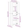 vidaXL Ντουλάπα Γραφείου Sonoma Δρυς 60 x 32 x 190 εκ. από Επεξ. Ξύλο