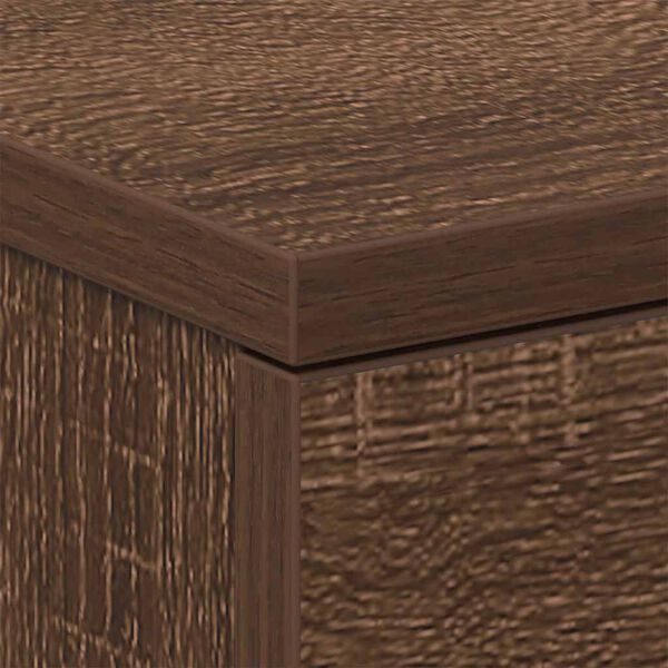 vidaXL Κομοδίνα 2 τεμ. Καφέ Δρυς από 38x35x56 Επεξεργασμένο Ξύλο