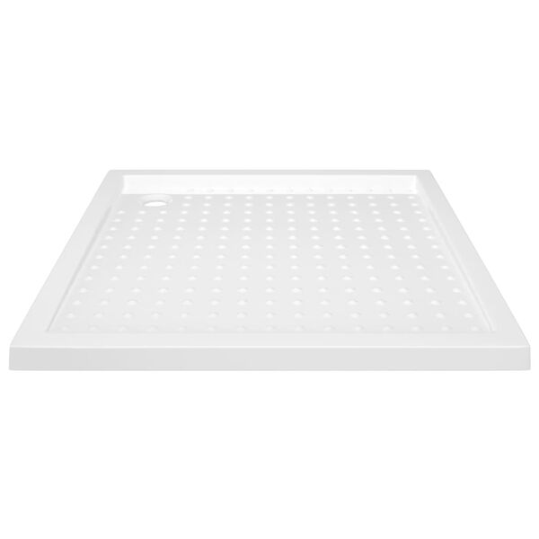 vidaXL Βάση Ντουζιέρας με Σχέδιο Τάπας Λευκή 80 x 80 x 4 εκ. από ABS